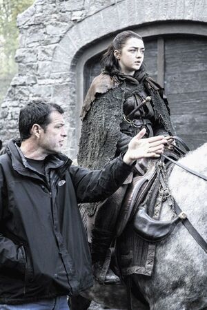 Arya looking poised. Was it Hot Pie's cooking? - HBO