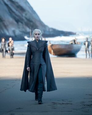 Emilia Clarke's Daenerys Targaryen looking on-brand - HBO
