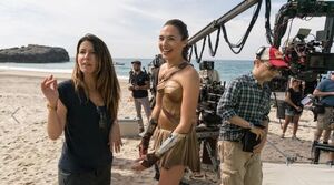 Patty Jenkins and Gal Gadot - Courtesy Warner Bros. Pictures