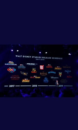 A look at Disney's 2017-2019 Slate it's absolutely stacked!