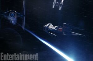 Kylo Ren's new starfighter

The TIE Silencer is a new ship, 