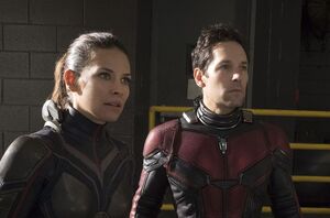 Evangeline Lilly and Paul Rudd
