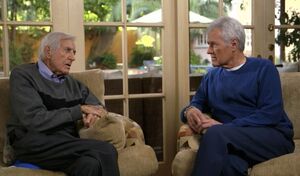 The late Monty Hall and Alex Trebek