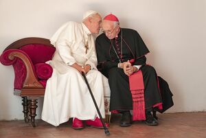 Anthony Hopkins and Jonathan Pryce, 'The Two Popes'