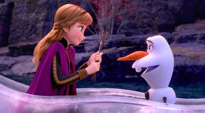 Anna & Olaf (voiced by Kristen Bell and Josh Gad)
