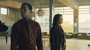 Micheal Ward and Olivia Colman in 'Empire of Light'