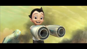 Astroboy has Arm Cannons