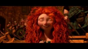 Merida introduces her hungry brothers. Hamish, Hubert and Harris. Brave