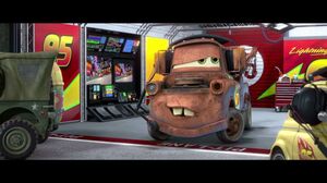 Cars 2: Mater won't get out of the pits