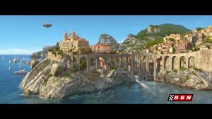 A look at Porto Corsa, Italy in Cars 2
