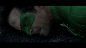Green Lantern fights Parallax and tries to protect the city