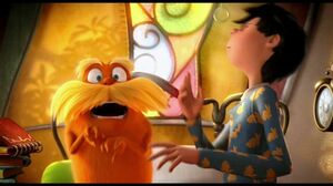 Who invited the giant furry peanut? The Lorax
