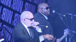 Pitbull performs Men in Black 3 song Back in Time at Sony
