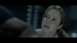 Our job is not to remember. Andrea Riseborough in Oblivion