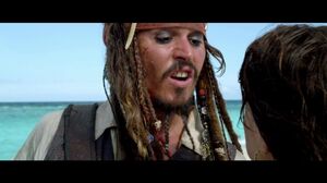 Angelica and Jack Sparrow in Pirates 4