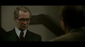 Smiley and Oliver discuss Control's death in Tinker Tailor Soldier Spy