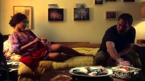 Zoe Saldana and Mark Ruffalo chat in Infinitely Polar Bear