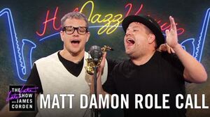 Watch: Matt Damon acts out his film career on The Late Late 