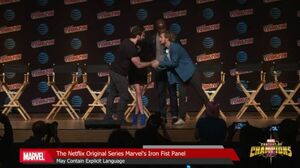 Marvel's The Defenders unite on stage at New York Comic-Con