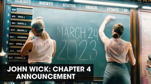 John Wick: Chapter 4 Release Announcement